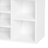 Shoe Bench with Storage, Upholstered Entryway Bench with Adjustable Shelves