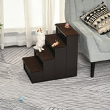 Dog Steps Pet Stairs for Bed Cat Ladder for Couch with Non-Slip Carpet, 15.7