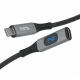 Plugable Technologies USB C Extension Cable 3.3 Ft, Digital Power Mete