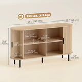 Fluted Sideboard Buffet Cabinet, 55