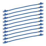 StarTech.com Câble Ethernet CAT6 1 pi - Paquet de 10 - Bleu Cordon CAT6
