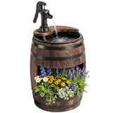 Wooden Outdoor Fountain
