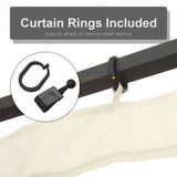Replacement Mosquito Netting for Gazebo 12' x 12' Black Screen Walls for Canopy with Zippers