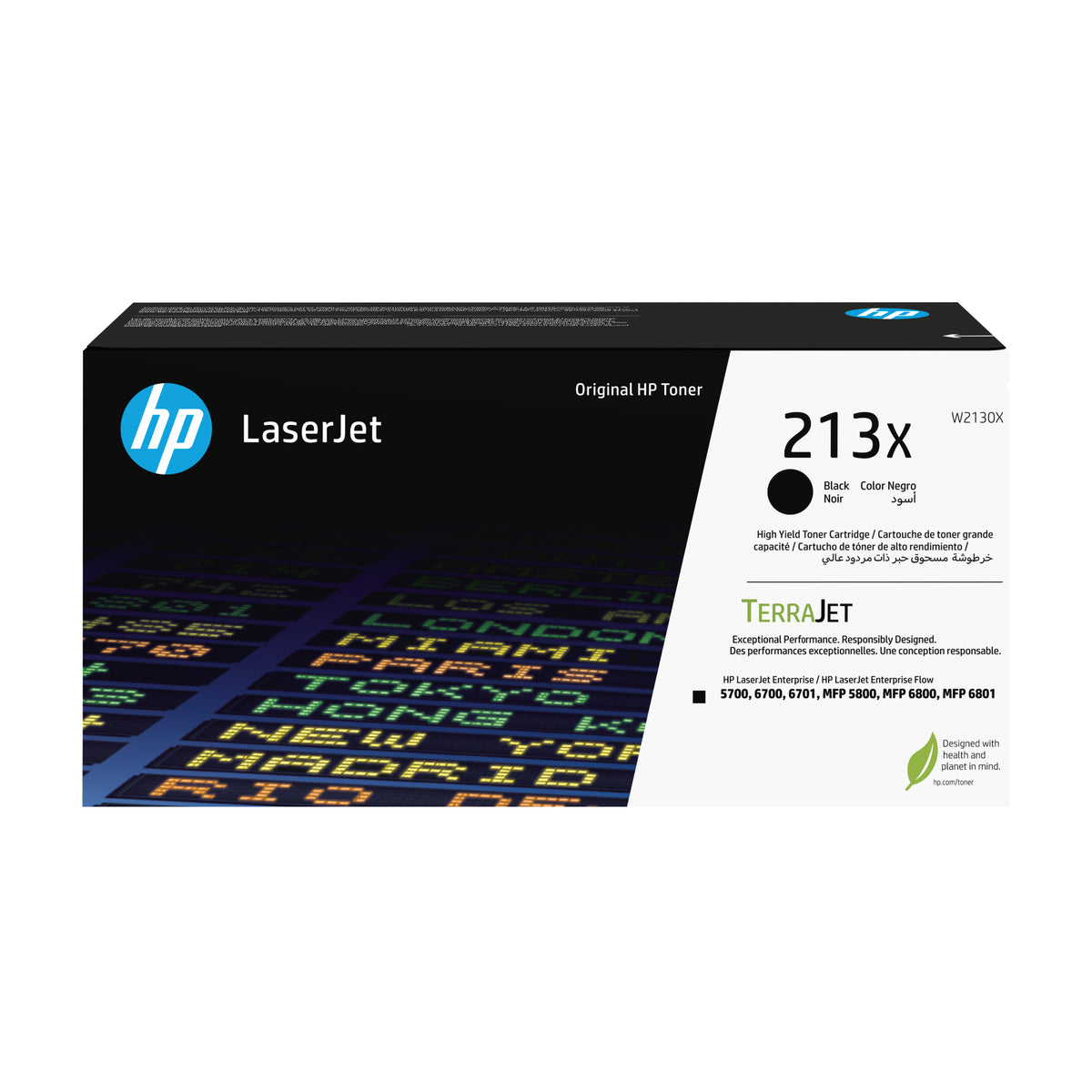 Cartouche de toner LaserJet original HP 213X noir haut rendement