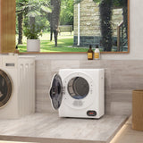 1.5 cu.ft Portable Compact Clothes Laundry Dryer with Intelligent Drying for Apartments Dorms RVs