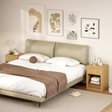 Nightstand with Drawer and Open Shelf, Modern Bedside Table Set of 2 for Bedroom Living Room