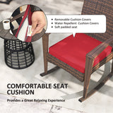 Outdoor PE Rattan Rocking Chair