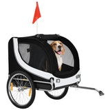 Dog Bike Trailer, Pet Cart Bicycle, Flag for Small Medium Dogs