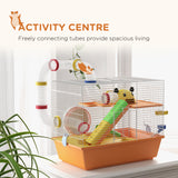 3 Tiers Hamster Cage for Gerbil, Exercise Wheel, 18