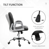 Office Chair, Computer Desk Chair with Adjustable Height and Tufted Back