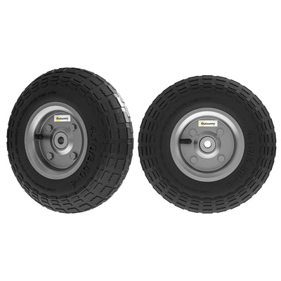 Set of 2 Pneumatic Wheels, 10