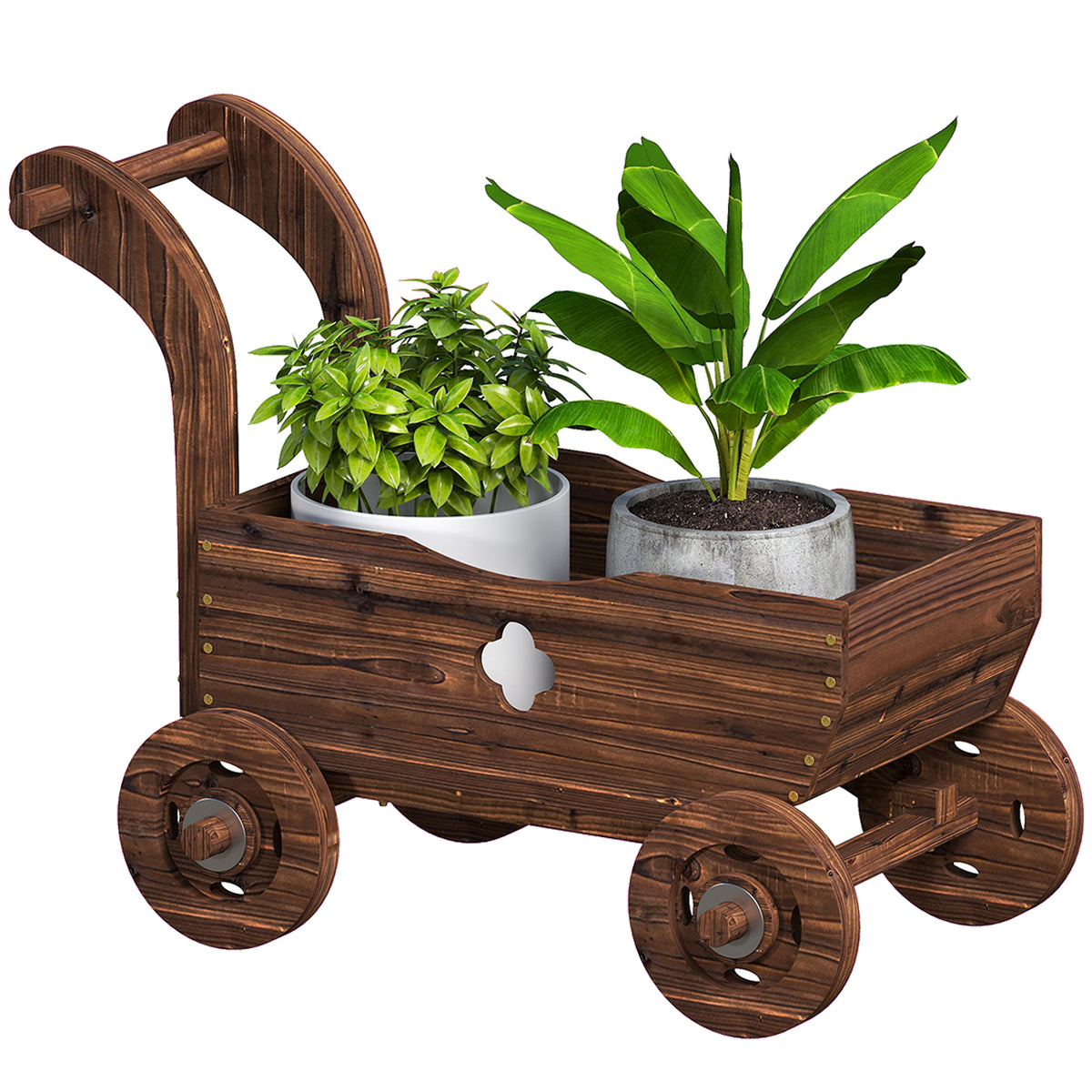 Wagon Flower Planter Cart with Wheels
