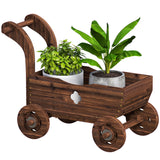 Wagon Flower Planter Cart with Wheels