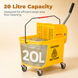 Seau essoreur compact, Seau à roulettes