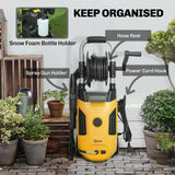 Electric Pressure Washer, 2176 PSI High Pressure Washer with 20 ft Outlet Hose, Adjustable Nozzle, 1.9GPM Power Washer