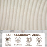 Canapé trois places, Causeuse en tissu avec coussin à ressort et porte-tasses pour salon