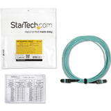 Câble Fibre Optique Multimode 7SIGNAL 5M (15FT) MTP(F)/PC OM3, 12F Type-A, OFNP Plenum, 50/125 M Lommf, Réseaux 40G, Faible Perte d'Insertion, Fibre MPO