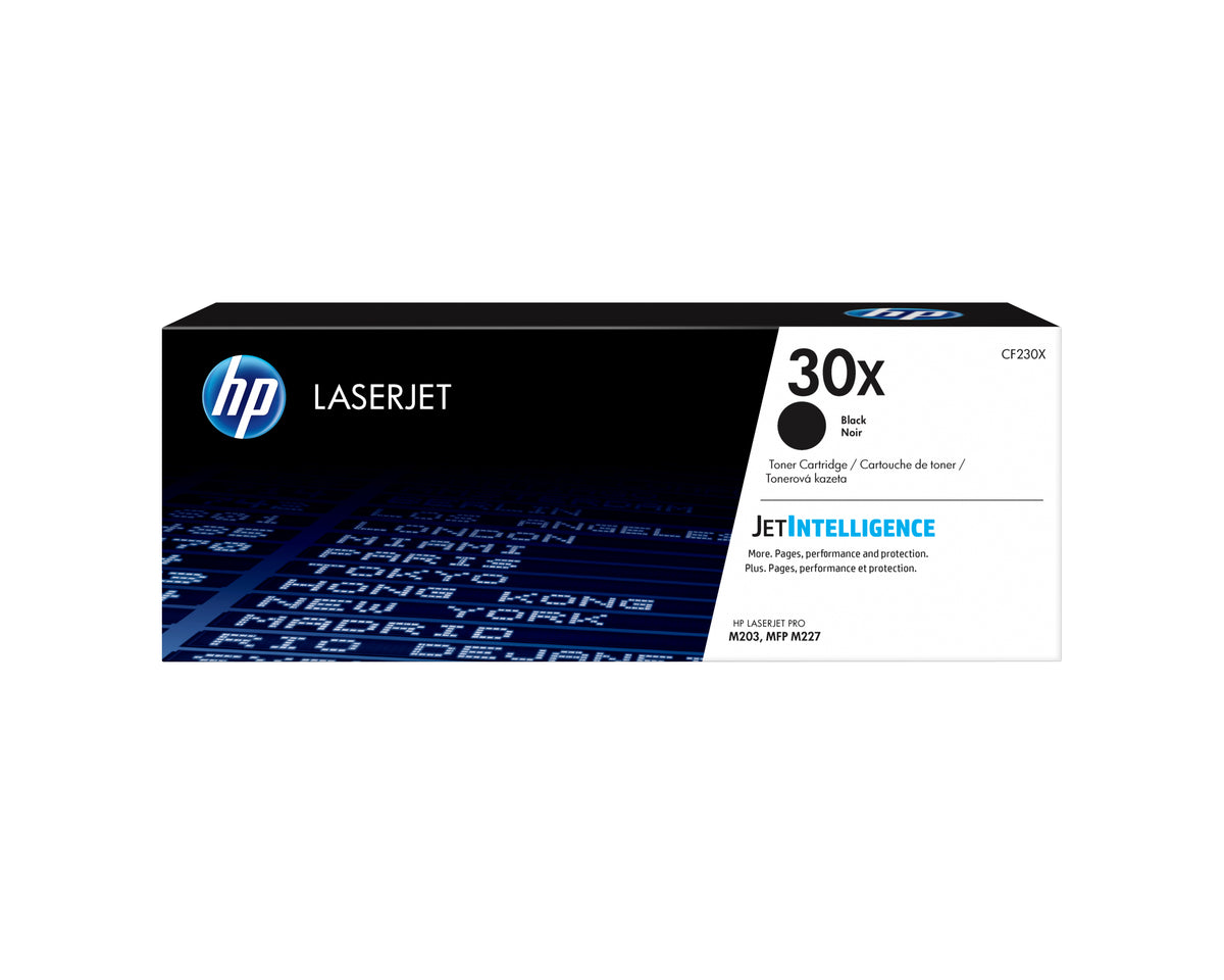 Cartouche de toner LaserJet noire authentique grande capacité HP 30X
