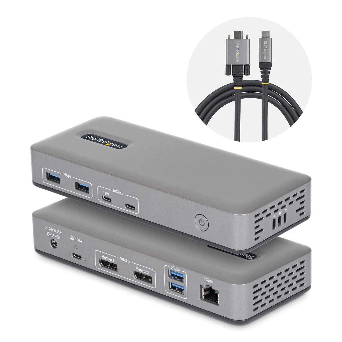 USBC Dock  2x DP  100W PD
