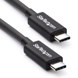 StarTech.com 2m (6.6ft) Thunderbolt 3 Cable, 20Gbps, 100W PD, 4K, Thun