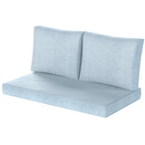 Coussins de Siège Extérieur avec Dossier, Coussins Mobilier Extérieur Causeuse Double Sofa