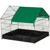Cage métallique d'extérieur pour petits animaux pour lapins et chats