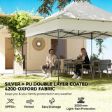 12 x 12 ft Pop Up Canopy Tent with Peak Top