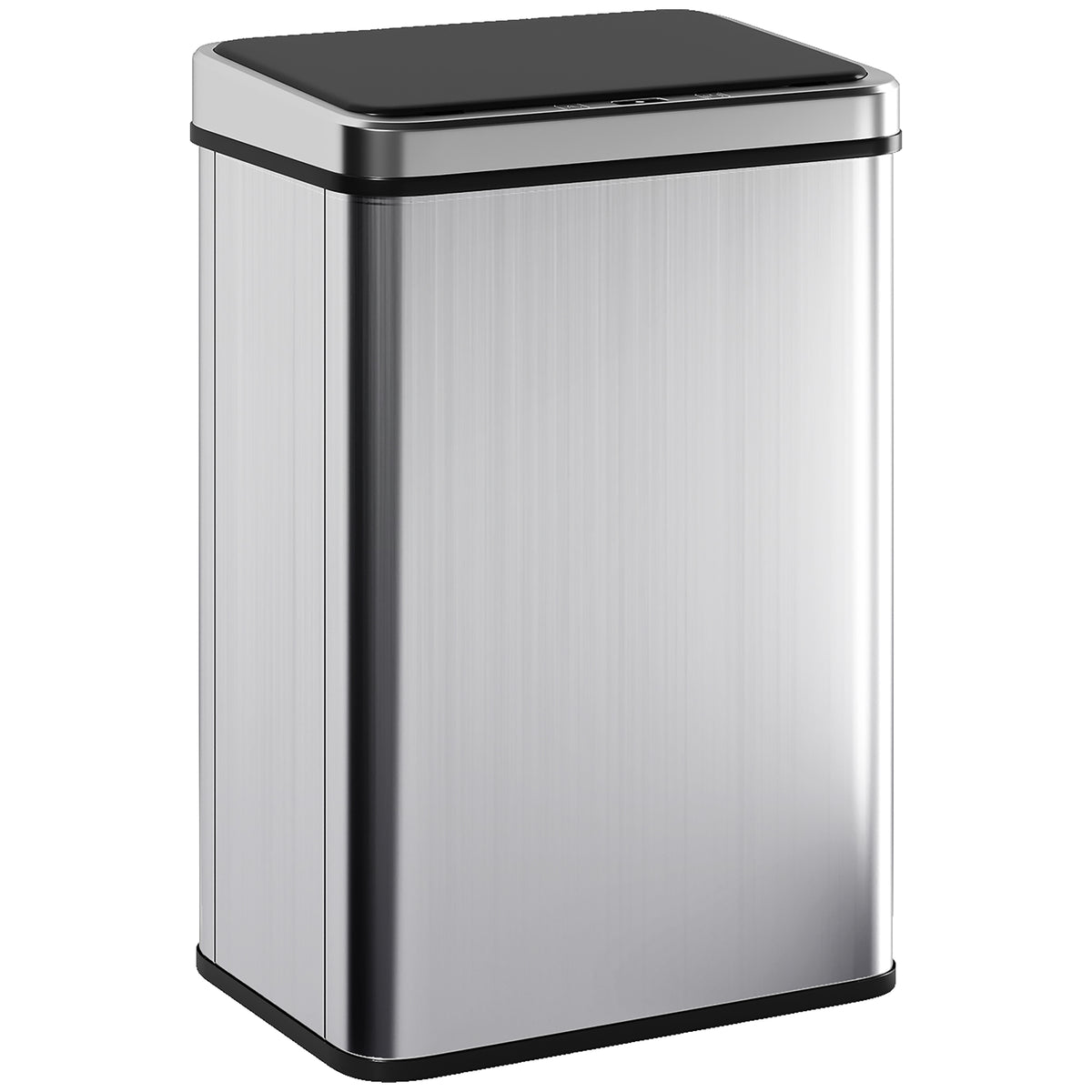 10.6 Gal (40 L) Automatic Garbage Can w/ Soft-Close Lid, Touchless Trash Can with Fingerprint Resistant Stainless Steel