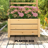 Wooden Raised Garden Bed with Trellis