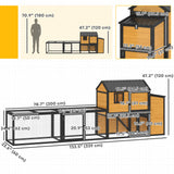 Grand poulailler, maison pour poules 134