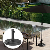 48 lbs Patio Umbrella Base Round HDPE Umbrella Base For 1.5