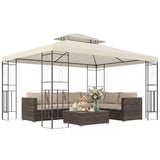Gazébo acier 10x13pi abri soleil patio extérieur fête événement auvent toit ventilé