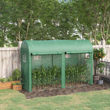 Outdoor Garden Greenhouse, Steel Greenhouse tent with 2 Doors and 4 Windows for Backyard, 9.8'x3.3'x6.6'