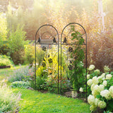 2 Pack Outdoor Metal Garden Trellis, 39