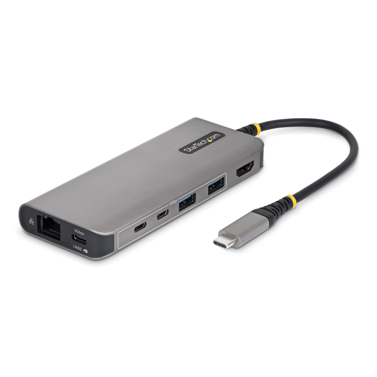 StarTech.com USB-C to HDMI Multiport Adapter with 140W PD Charging, 4K