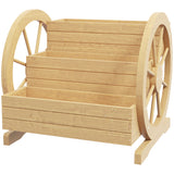 Bac Chariot en Bois, Jardinière Surélevée 3 Étages, 24