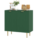 Modern Kitchen Storage Cabinet, Sideboard Buffet Cabinet with Adjustable Shelves and Metal Legs for Kitchen