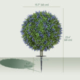 Artificial Plants Faux Lavender Set of 2