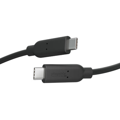 Plugable Technologies 10Gbps USB C to USB C Cable, 3.3 feet (1 Meter)