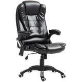 Reclining Massage Office Chair, Executive Office Chair with High Back, Swivel Wheels