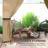 11' x 11' Outdoor Gazebo, Galvanised Steel Frame