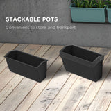 Jardinière murale 3 étages avec 6 pots pour usage intérieur et extérieur, support de plante suspendue