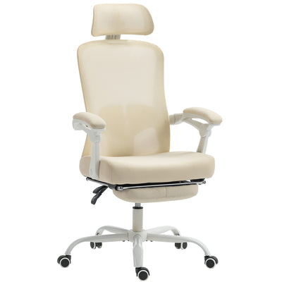 Ergonomic Office Chair, Mesh Reclining Desk Chair with Adjustable Lumbar Support, Headrest