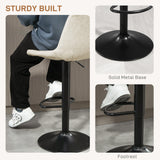 Counter Height Bar Stools Set of 2, Adjustable Height Bar Chairs with Swivel Seat