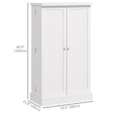 Freestanding Kitchen Pantry Storage Cabinet Kitchen Cabinet with 5-Tier Shelf 12 Spice Racks Adjustable Shelves