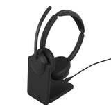 Jabra Evolve3 45 MS USB-C Stereo Headset with Charging Stand