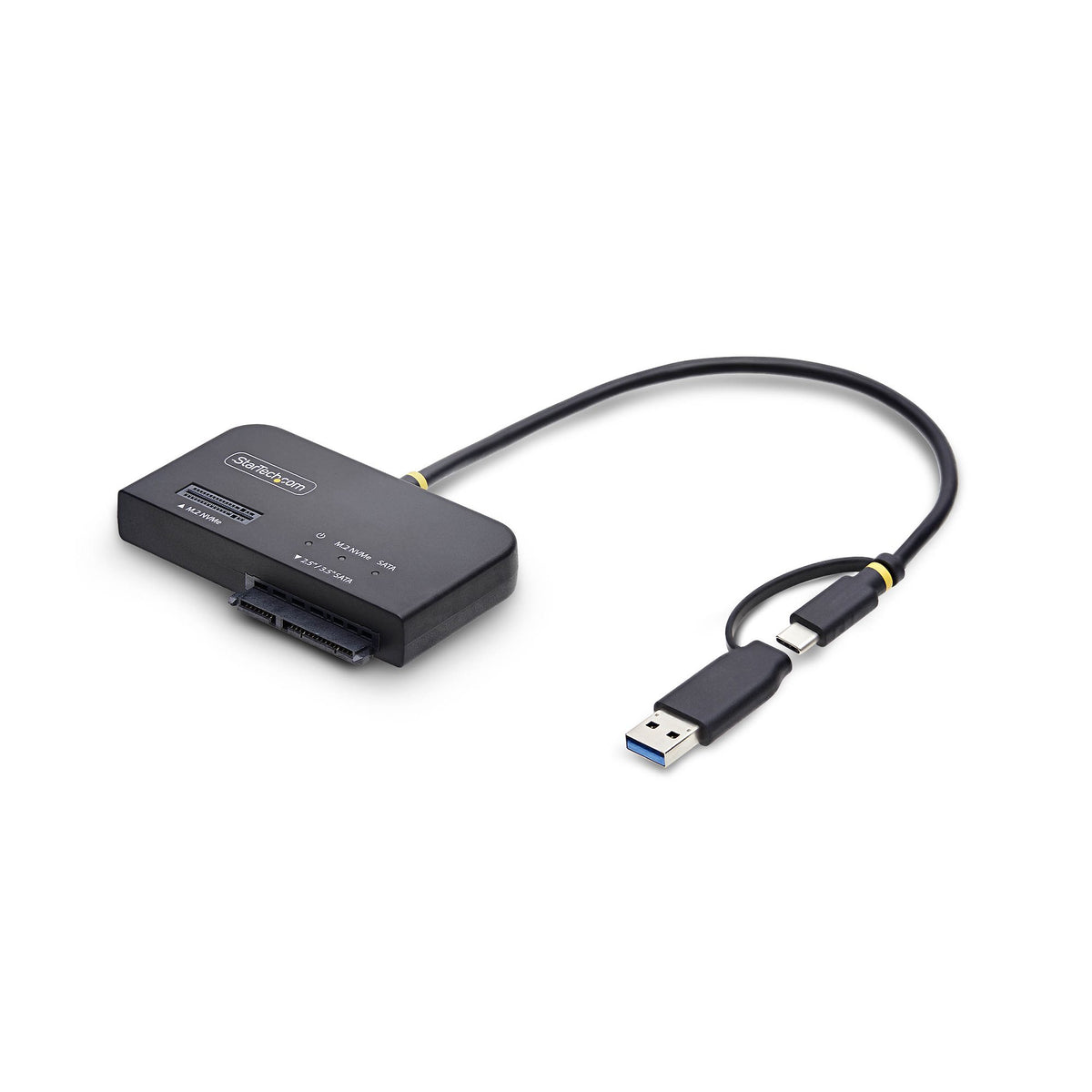 StarTech.com Adaptateur USB-C/USB-A vers M.2 NVMe et SATA 2,5po/3,5po, 10G