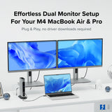 Plugable TBT4 Quad Dock 100W Thunderbolt 4 Quad Docking Station