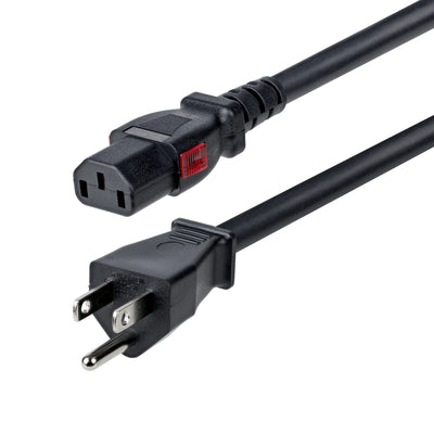 StarTech.com 6ft (2m) Heavy Duty Power Cord, NEMA 5-15P to Locking C13