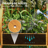 Bac Chariot en Bois, Jardinière Surélevée 3 Étages, 24